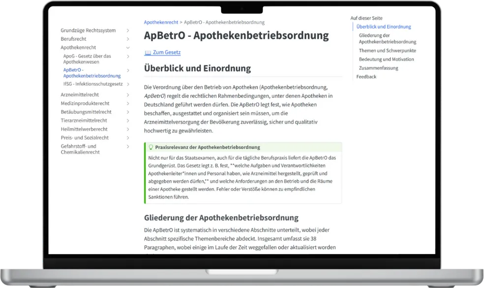 Kostenloser Online-Crashkurs 3. Staatsexamen Pharmazie (Recht und Praxis)